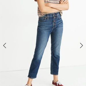 Madewell The Perfect Vintage Crop Jean in CLEARVIEW wash sz26